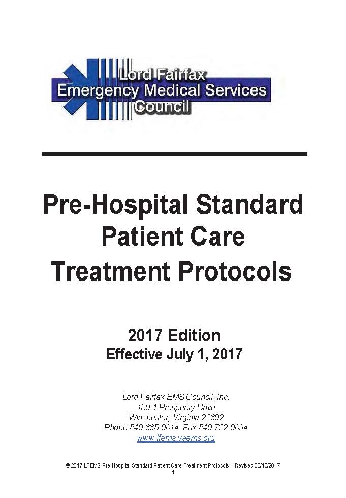 Lord Fairfax EMS Council Protocols July 2017 FINAL