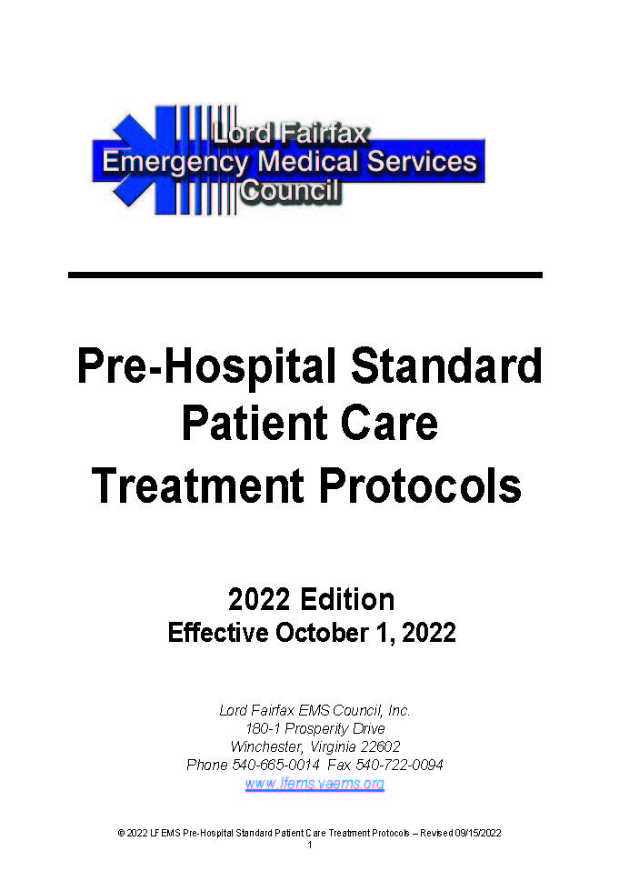 Lord Fairfax EMS Council Protocols July 2017 FINAL
